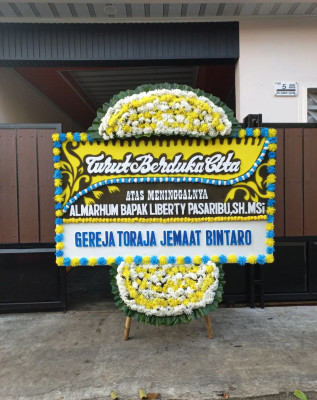 Papan Bunga Duka di Pademangan Barat